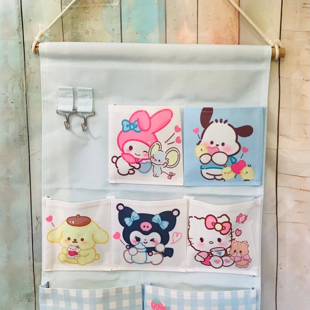 Cute Kawaii Adorable Wall Pocketed Organizer
